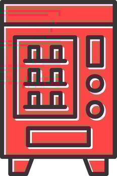 Vending Machine Creative Icon Design vector