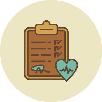 Checkup Creative Icon Design vector