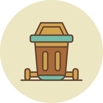 Dustbin Creative Icon Design vector