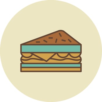 Sandwich Creative Icon Design vector