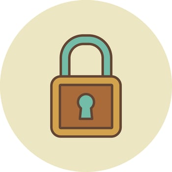 Padlock Creative Icon Design vector