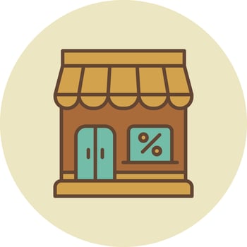Store Creative Icon Design vector