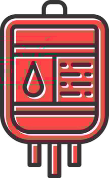 Blood Bag Creative Icon Design vector