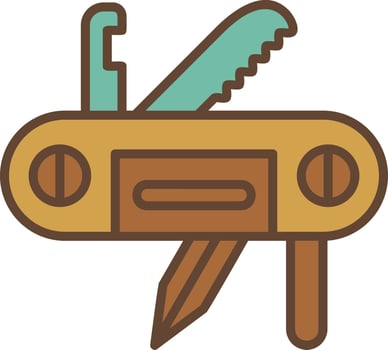 Swiss Army Knife Creative Icon Design vector