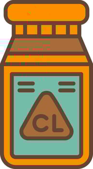 Chlorine Creative Icon Design vector