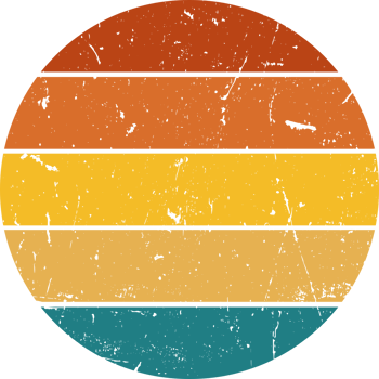 Vintage Retro Sunset png