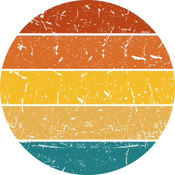Vintage Retro Sunset png