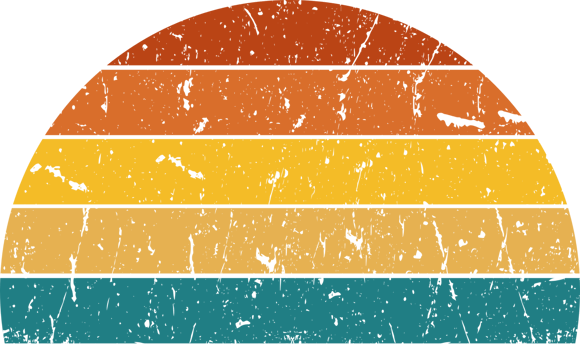 Vintage Retro Sunset png