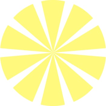 Circular Ray Sunburst vector