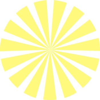 Circular Ray Sunburst vector