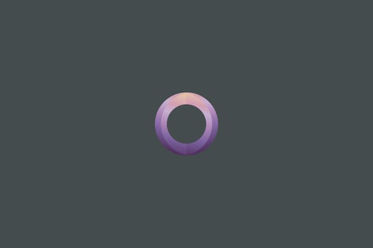 Free vector letter o colorful logo