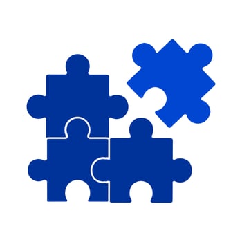 Puzzle icon vector design