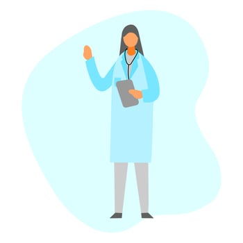 Female nurse illustration vector design