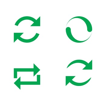 Recycle icon vector design