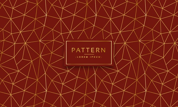 Abstract golden line pattern background vector