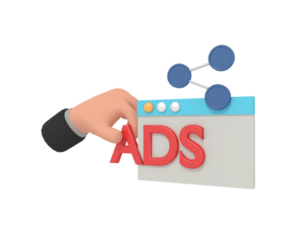 3d illustration of Online Advertisement png