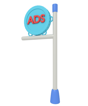 3d illustration of advertising billboards png