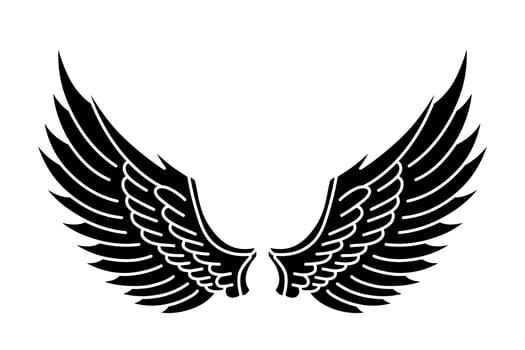 free vector angel wings
