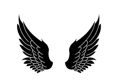 free vector angel wings