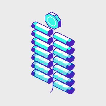 Firecrackers isometric vector icon illustration