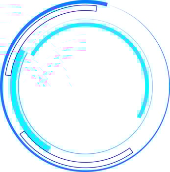 Tech Circle Decorative Vector Design Element