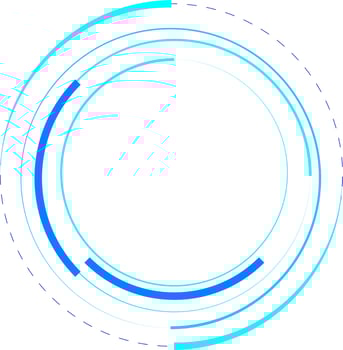 Tech Circle Decorative Vector Design Element