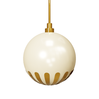 3D Christmas ball decoration png