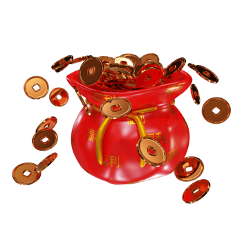 Chinese New Year 3D illustration png