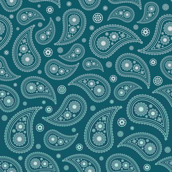 Seamless paisley pattern ornament  Bandana Print. Silk neck scarf or kerchief abstract  pattern design vector