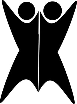 Silhouette of a person vector