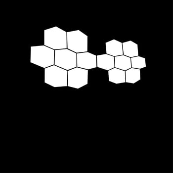 abstract background with hexagons vector
