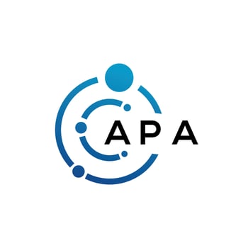 APA letter logo design on black background. APA creative initials letter logo concept. APA letter design. vector