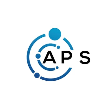 APS letter logo design on black background. APS creative initials letter logo concept. APS letter design. vector