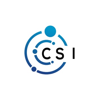 CSI letter logo design on  white background. CSI creative initials letter logo concept. CSI letter design. vector