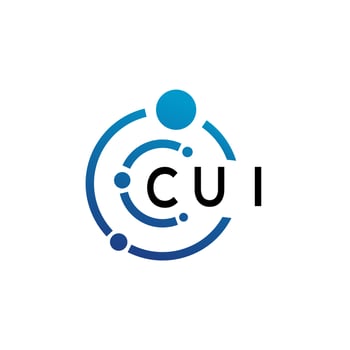 CUI letter logo design on  white background. CUI creative initials letter logo concept. CUI letter design. vector