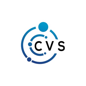 CVS letter logo design on  white background. CVS creative initials letter logo concept. CVS letter design. vector