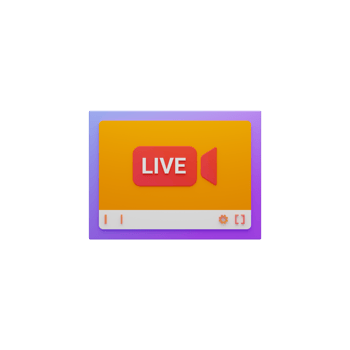 Live video on tablet screen 3d icon png