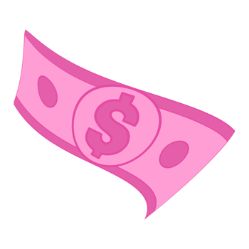 Pink Money Cash png