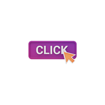 Click button with mouse curser 3d icon png