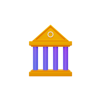 Banking and finance 3d icon png