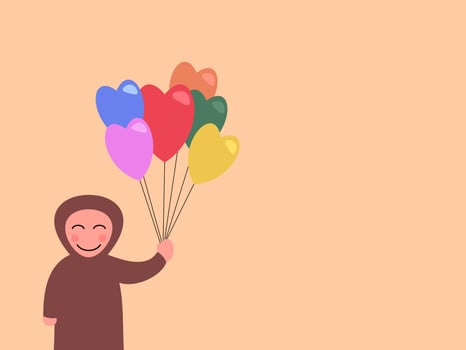 flat design valentine vector illustration