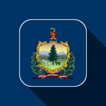 Vermont state flag. Vector illustration.