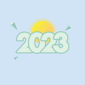 Happy  New year Post Template vector