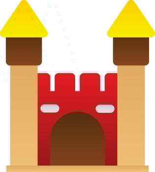 Bouncy Castle Icon vector