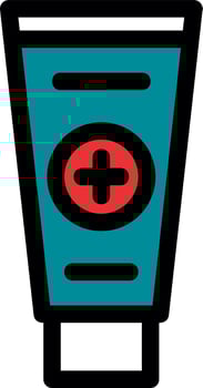Ointment Tube Vector Icon Design