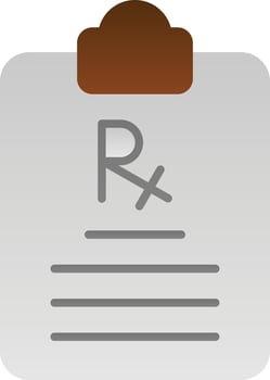 Prescription Vector Icon Design