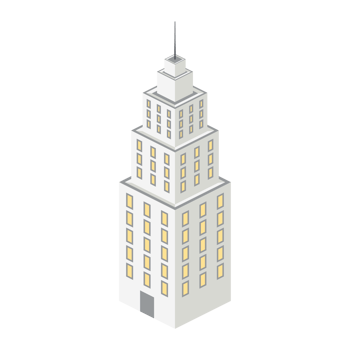 isometric skyscrapers 3d universal scenery collection set png