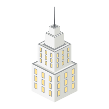 isometric building 3d universal scenary collection set png