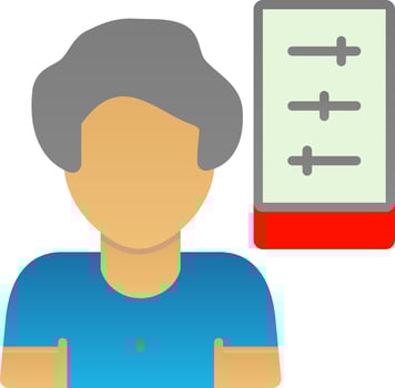 Self Control Vector Icon Design