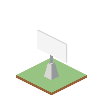 isometric street light is on 3d universal scenary collection set png